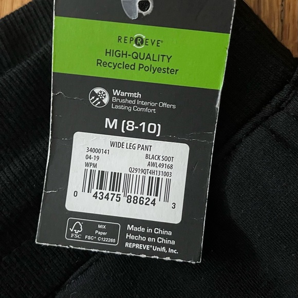 Athletic Works New Black Wide Leg Pant - M - Picture 5 of 6